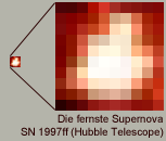Die fernste Supernovab SN 1997ff (Hubble Space Telescope)